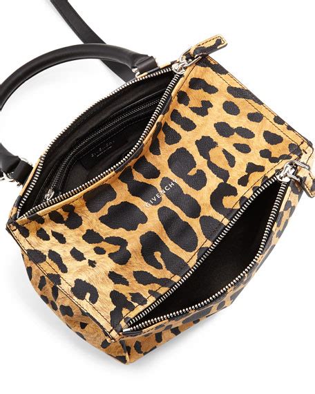 givenchy pandora small leopard-print satchel bag|Givenchy Leopard Print Small Pandora Bag .